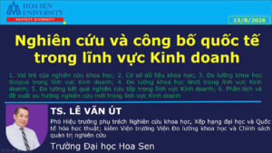 Nghiên cứu và công bố quốc tế trong lĩnh vực kinh doanh: bứt phá bằng tư duy liên ngành