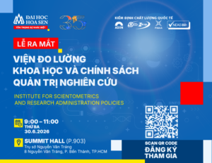 HSU ra mắt viện SARAP: thúc đẩy đo lường khoa học và quản trị nghiên cứu theo chuẩn quốc tế