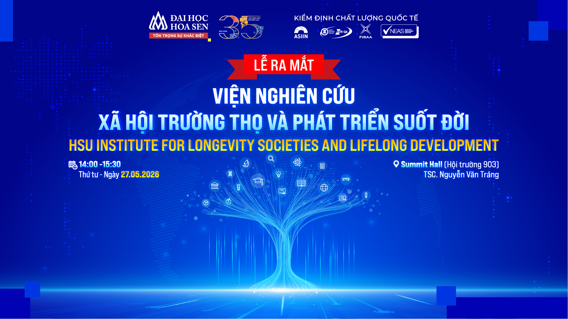 HSU tiên phong đào tạo, nghiên cứu, phục vụ cộng đồng về xã hội trường thọ và thúc đẩy “nền kinh tế bạc”