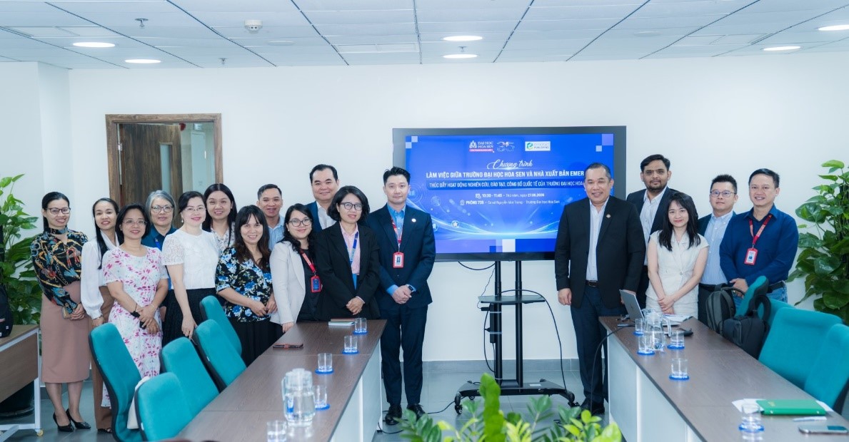 Đại học Hoa Sen kết nối cùng Emerald Group, thúc đẩy nghiên cứu và xuất bản quốc tế